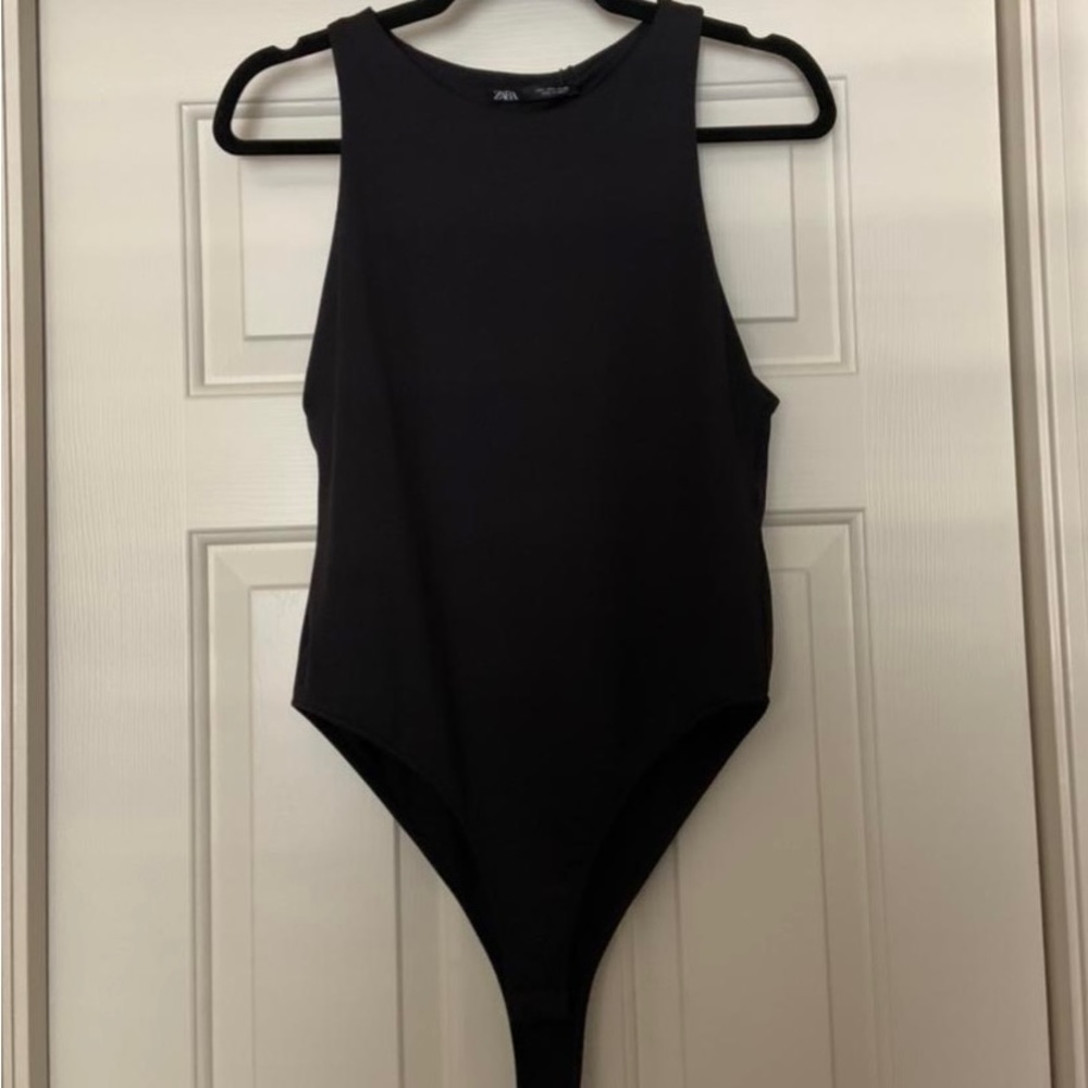 Black SKIMS bodysuit